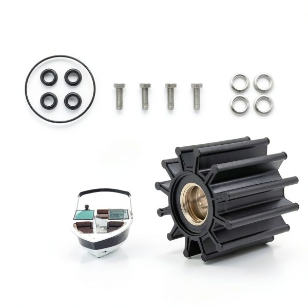 Vanshly Sea Water Pump Threaded Impeller Repair Kit 21700445 Aluminum-6