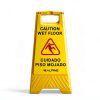 Alpine Caution Wet Floor Sign 5 Pack - 24 Inch High Visibility Yellow-3