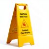 Wet Floor Sign 2 Pack Foldable Bilingual HERO AIR 24in Yellow-4