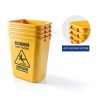 Acrimet Bucket and Wet Floor Sign, Leak Collector Bucket, Caution Wet Floor, Bilingual Safety Sign on Both Sides in English and Spanish, 27 Quart (Plastic) (Yellow Color) (Set of 4)-4
