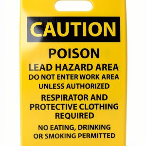 NMC FS19 Double Sided Floor Sign - Yellow Coroplast Safety Sign 12x20-0