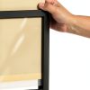 QueuePole Economy Sign Frame Displays2go Black 11x8.5 Landscape-2