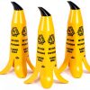 Banana Cone 2FT Wet Floor Safety Sign - Stackable Yellow Cones Pack of-0