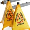 Caution Wet Floor Sign Weavura Pop-Up Cone 20" Yellow (2-Pack)-0