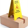 Wet Floor Sign 2 Pack Foldable Bilingual HERO AIR 24in Yellow-6