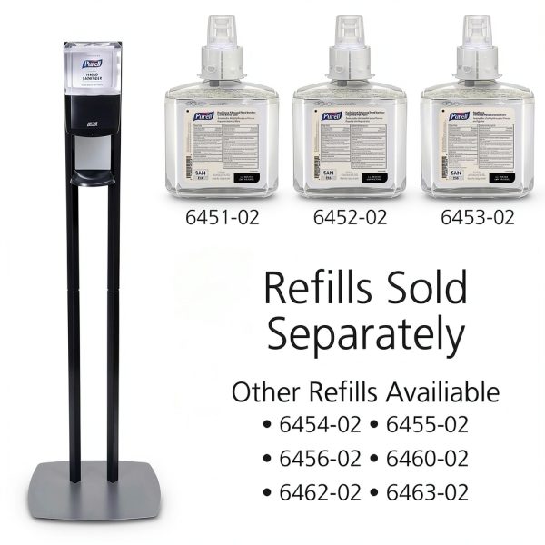 PURELL ES6 Dispenser Floor Stand Graphite Model 7216-DS-4