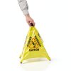 Caution Wet Floor Sign Weavura Pop-Up Cone 20" Yellow (2-Pack)-1