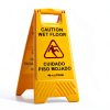 Alpine Caution Wet Floor Sign 5 Pack - 24 Inch High Visibility Yellow-1