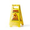 Caution Wet Floor Sign 4 Pack - Mezchi Yellow 24 Inch A-Frame Sign-6