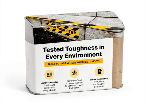 Watch Your Step Floor Decals CertifyMe 6x24in Anti‑Slip Tape 10 Pack-4