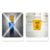 Acrimet 27 Quart Leak Collector Bucket with Wet Floor Sign Set of 2-2