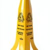 Banana Cone 2FT Wet Floor Safety Sign - Stackable Yellow Cones Pack of-3