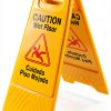 BestEquip 10 Pack Bilingual Yellow Caution Floor Signs-8