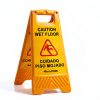 Alpine Caution Wet Floor Sign 5 Pack - 24 Inch High Visibility Yellow-2