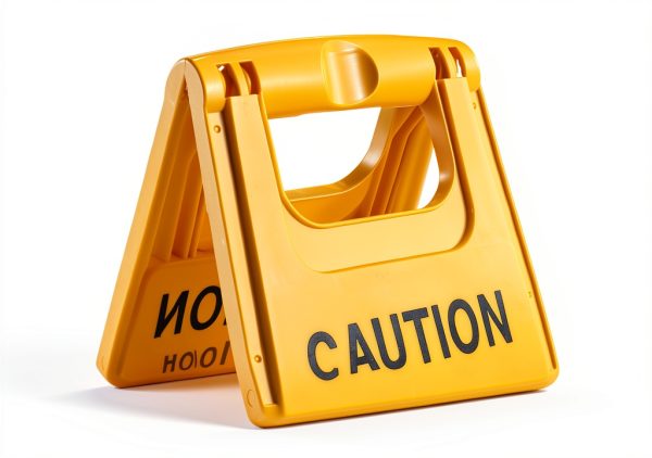 BestEquip 10 Pack Bilingual Yellow Caution Floor Signs-5