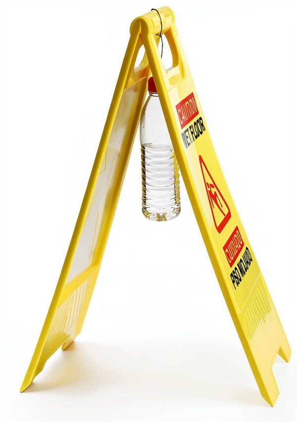 Caution Wet Floor Sign 4 Pack - Mezchi Yellow 24 Inch A-Frame Sign-2