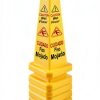 26" Caution Wet Floor Cones - AngeLvet 6-Pack Bright Yellow 26 Inch-3