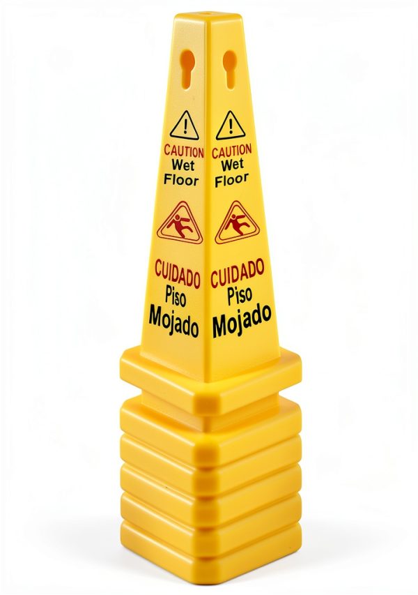 26" Caution Wet Floor Cones - AngeLvet 6-Pack Bright Yellow 26 Inch-3