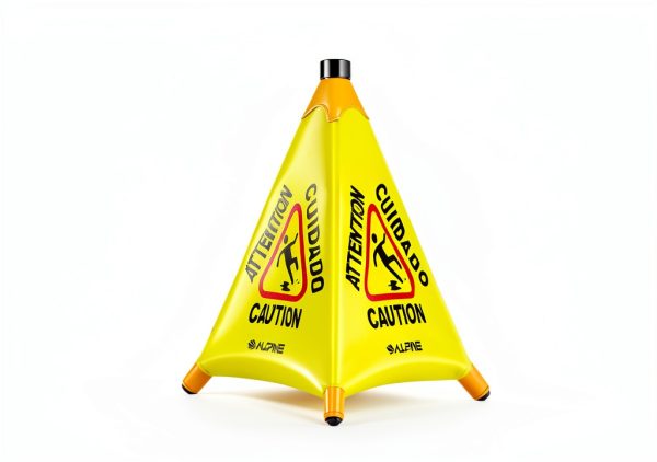 Pop-Up Wet Floor Warning Sign Alpine 498-20 Stand with Pop-Up Design-3