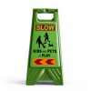 Kids Playing Sign 24in Green 3 Pack by XPCARE Floor Stand Safety Sign-1