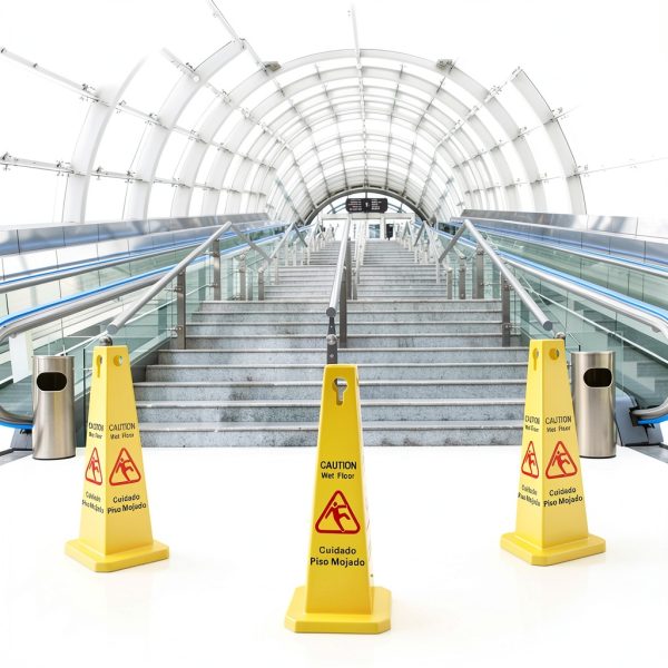 Floor Safety Cone Yellow Caution Wet Floor Sign 10 Pack by Amylove-3