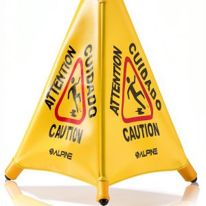 Pop-Up Wet Floor Warning Sign Alpine 498-20 Stand with Pop-Up Design-0