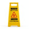 Caution Wet Floor Sign 4-Pack YOLNEXI Yellow Double‑Sided A‑Frame17.5"-1