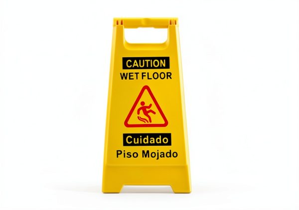 Caution Wet Floor Sign 4-Pack YOLNEXI Yellow Double‑Sided A‑Frame17.5"-1