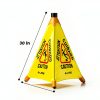 Pop-Up Wet Floor Warning Sign Alpine 498-20 Stand with Pop-Up Design-5