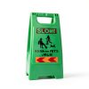 Kids Playing Sign 24in Green 3 Pack by XPCARE Floor Stand Safety Sign-5