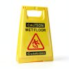 Caution Wet Floor Sign 4-Pack YOLNEXI Yellow Double‑Sided A‑Frame17.5"-5