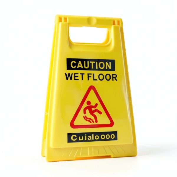 Caution Wet Floor Sign 4-Pack YOLNEXI Yellow Double‑Sided A‑Frame17.5"-5