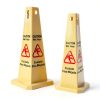 Floor Safety Cone Yellow Caution Wet Floor Sign 10 Pack by Amylove-2
