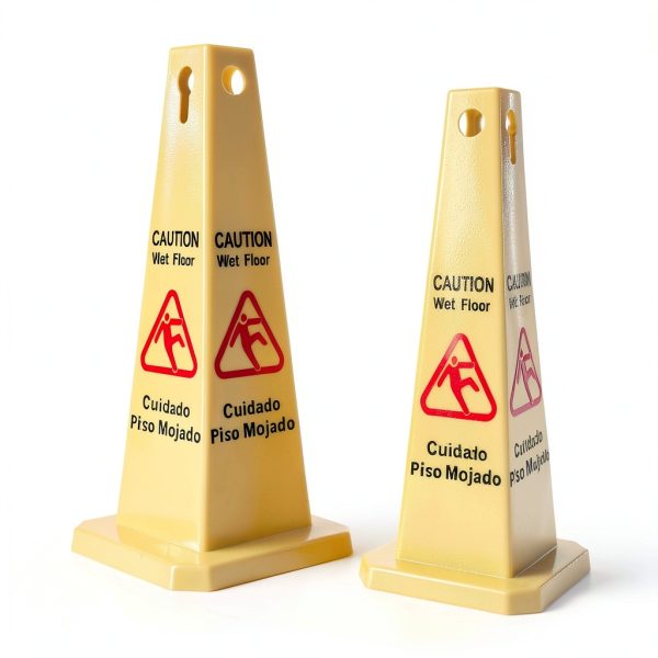 Floor Safety Cone Yellow Caution Wet Floor Sign 10 Pack by Amylove-2